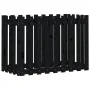 Hochbeet mit Zirbenholzzaun schwarz 100x50x70cm von vidaXL, Töpfe und Pflanzgefäße - Ref: Foro24-832484, Preis: 49,01 €, Raba...