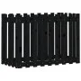 Hochbeet mit Zirbenholzzaun schwarz 100x50x70cm von vidaXL, Töpfe und Pflanzgefäße - Ref: Foro24-832484, Preis: 49,01 €, Raba...