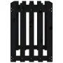 Hochbeet mit Zirbenholzzaun schwarz 100x50x70cm von vidaXL, Töpfe und Pflanzgefäße - Ref: Foro24-832484, Preis: 49,01 €, Raba...