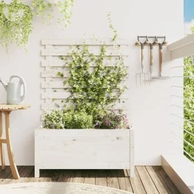 Planter shelf made of solid white pine wood 79x39.5x114 cm by vidaXL, Pots and planters - Ref: Foro24-832522, Price: 91,28 €,...