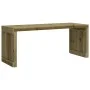 Ausziehbare Gartenbank imprägniertes Kiefernholz 212,5x40,5x45 cm von vidaXL, Gartenbänke - Ref: Foro24-832529, Preis: 109,36...