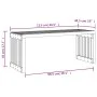 Ausziehbare Gartenbank imprägniertes Kiefernholz 212,5x40,5x45 cm von vidaXL, Gartenbänke - Ref: Foro24-832529, Preis: 109,36...