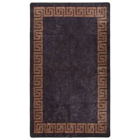 Waschbarer rutschfester Teppich schwarz und gold 120x170 cm von vidaXL, Teppiche - Ref: Foro24-373982, Preis: 34,99 €, Rabatt: %