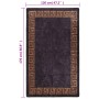 Alfombra lavable antideslizante negro y dorado 120x170 cm