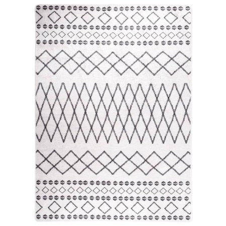 Schwarz-weißer, rutschfester, waschbarer Teppich, 120 x 170 cm von vidaXL, Teppiche - Ref: Foro24-373996, Preis: 35,45 €, Rab...