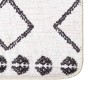 Schwarz-weißer, rutschfester, waschbarer Teppich, 120 x 170 cm von vidaXL, Teppiche - Ref: Foro24-373996, Preis: 35,45 €, Rab...