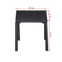 Tumbonas con mesita de ratán sintético negro de vidaXL, Tumbonas - Ref: Foro24-42497, Precio: 348,54 €, Descuento: %