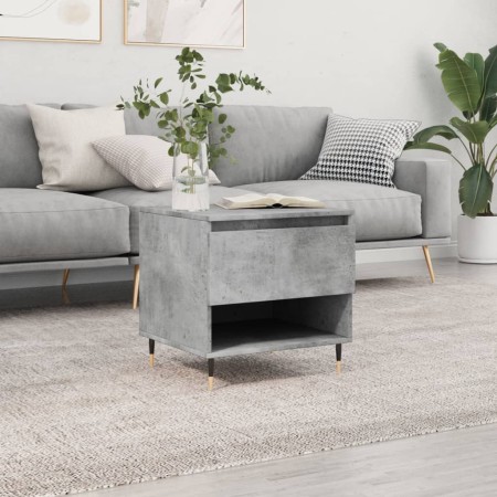 Concrete gray engineered wood coffee table 50x46x50 cm by vidaXL, Coffee table - Ref: Foro24-830900, Price: 42,66 €, Discount: %