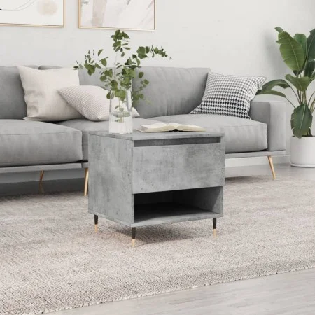 Concrete gray engineered wood coffee table 50x46x50 cm by vidaXL, Coffee table - Ref: Foro24-830900, Price: 42,27 €, Discount: %