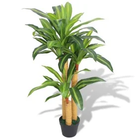Planta de drácena artificial con maceta 100 cm verde de vidaXL, Flora artificial - Ref: Foro24-244451, Precio: 52,93 €, Descu...