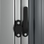 Cobertizo de jardín acero galvanizado gris 118,5x97x209,5 cm