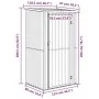 Gartenschuppen aus grau verzinktem Stahl, 118,5 x 97 x 209,5 cm von vidaXL, Schuppen - Ref: Foro24-150900, Preis: 159,25 €, R...