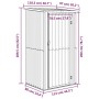 Cobertizo de jardín acero galvanizado marrón 118,5x97x209,5 cm de vidaXL, Cobertizos - Ref: Foro24-150902, Precio: 172,41 €, ...