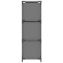 Steel storage cabinet with 3 gray fabric drawers 34x34x101cm by vidaXL, Lockers and storage cabinets - Ref: Foro24-337253, Pr...