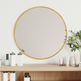 Goldener runder Wandspiegel Ø 40 cm von vidaXL, Spiegel - Ref: Foro24-348180, Preis: 34,19 €, Rabatt: %