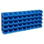 48-teiliges Aufbewahrungsboxen-Set mit blau-schwarzen Wandpaneelen. von vidaXL, Werkzeugschränke - Ref: Foro24-150805, Preis:...
