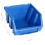 48-teiliges Aufbewahrungsboxen-Set mit blau-schwarzen Wandpaneelen. von vidaXL, Werkzeugschränke - Ref: Foro24-150805, Preis:...