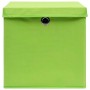Aufbewahrungsboxen mit Deckel 4 Stück grün 28x28x28 cm von vidaXL, Aufbewahrungskörbe - Ref: Foro24-325228, Preis: 28,41 €, R...