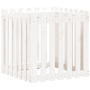 Jardinera diseño de valla madera maciza pino blanca 70x70x70 cm by vidaXL, Pots and planters - Ref: Foro24-832463, Price: 47,...