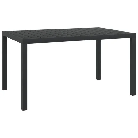 Mesa de jardín de aluminio y WPC negra 150x90x74 cm de vidaXL, Mesas de jardín - Ref: Foro24-42791, Precio: 211,99 €, Descuen...