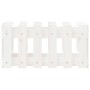 Jardinera diseño de valla madera maciza pino blanca 60x30x30 cm by vidaXL, Pots and planters - Ref: Foro24-832468, Price: 27,...