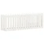 Arriate elevado jardín con valla madera pino blanco 200x50x70cm de vidaXL, Maceteros y jardineras - Ref: Foro24-832513, Preci...