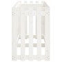 Arriate elevado jardín con valla madera pino blanco 200x50x70cm by vidaXL, Pots and planters - Ref: Foro24-832513, Price: 76,...