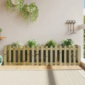 Arriate elevado jardín valla madera impregnada pino 200x50x50cm by vidaXL, Pots and planters - Ref: Foro24-832511, Price: 58,...