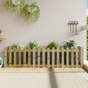 Arriate elevado jardín valla madera impregnada pino 200x50x50cm by vidaXL, Pots and planters - Ref: Foro24-832511, Price: 58,...