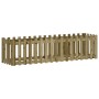 Arriate elevado jardín valla madera impregnada pino 200x50x50cm by vidaXL, Pots and planters - Ref: Foro24-832511, Price: 58,...