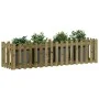 Arriate elevado jardín valla madera impregnada pino 200x50x50cm by vidaXL, Pots and planters - Ref: Foro24-832511, Price: 58,...