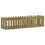 Arriate elevado jardín valla madera impregnada pino 200x50x50cm by vidaXL, Pots and planters - Ref: Foro24-832511, Price: 58,...