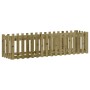 Arriate elevado jardín valla madera impregnada pino 200x50x50cm by vidaXL, Pots and planters - Ref: Foro24-832511, Price: 58,...