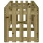 Arriate elevado jardín valla madera impregnada pino 200x50x50cm by vidaXL, Pots and planters - Ref: Foro24-832511, Price: 58,...