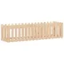 Arriate elevado jardín con valla madera maciza pino 200x50x50cm by vidaXL, Pots and planters - Ref: Foro24-832507, Price: 51,...