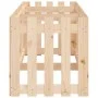 Arriate elevado jardín con valla madera maciza pino 200x50x50cm by vidaXL, Pots and planters - Ref: Foro24-832507, Price: 51,...