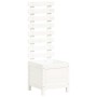Jardinera estantería madera maciza pino blanco 39x39,5x114 cm by vidaXL, Pots and planters - Ref: Foro24-832518, Price: 59,48...