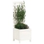 Blumenkasten-Regal aus massiver Kiefer in Weiß 39x39,5x114 cm von vidaXL, Töpfe und Pflanzgefäße - Ref: Foro24-832518, Preis:...