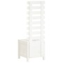 Jardinera estantería madera maciza pino blanco 39x39,5x114 cm by vidaXL, Pots and planters - Ref: Foro24-832518, Price: 59,48...