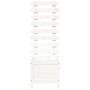 Jardinera estantería madera maciza pino blanco 39x39,5x114 cm by vidaXL, Pots and planters - Ref: Foro24-832518, Price: 59,48...