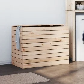Wäschekorb aus massiver Kiefer 88,5x44x66 cm von vidaXL, Wäschekörbe - Ref: Foro24-832319, Preis: 99,26 €, Rabatt: %