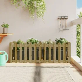 Arriate elevado jardín valla madera impregnada pino 150x50x50cm by vidaXL, Pots and planters - Ref: Foro24-832496, Price: 46,...