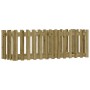 Arriate elevado jardín valla madera impregnada pino 150x50x50cm by vidaXL, Pots and planters - Ref: Foro24-832496, Price: 49,...