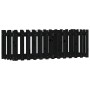 Arriate elevado jardín con valla madera pino negro 150x50x50cm by vidaXL, Pots and planters - Ref: Foro24-832494, Price: 54,8...