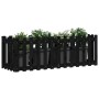 Arriate elevado jardín con valla madera pino negro 150x50x50cm by vidaXL, Pots and planters - Ref: Foro24-832494, Price: 54,8...