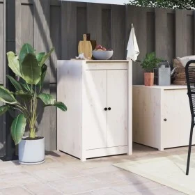 Puertas de cocina exterior madera maciza pino blanco 50x9x82 cm de vidaXL, Puertas de armarios - Ref: Foro24-832359, Precio: ...