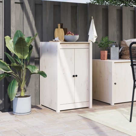 Puertas de cocina exterior madera maciza pino blanco 50x9x82 cm de vidaXL, Puertas de armarios - Ref: Foro24-832359, Precio: ...