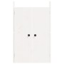 Puertas de cocina exterior madera maciza pino blanco 50x9x82 cm de vidaXL, Puertas de armarios - Ref: Foro24-832359, Precio: ...