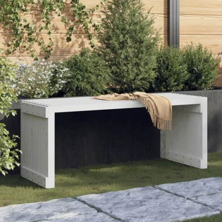 Banco de jardín extensible madera pino blanco 212,5x40,5x45 cm by vidaXL, garden benches - Ref: Foro24-832526, Price: 113,73 ...