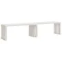 Banco de jardín extensible madera pino blanco 212,5x40,5x45 cm by vidaXL, garden benches - Ref: Foro24-832526, Price: 113,73 ...